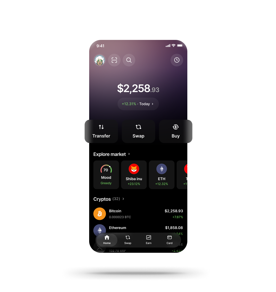 Ledger Wallet app screen